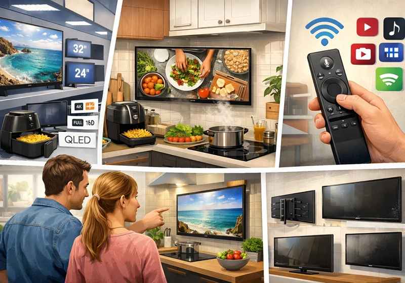 Телевізори для кухні: що важливо при покупці і куди краще повісити? - samsungshop.com.ua