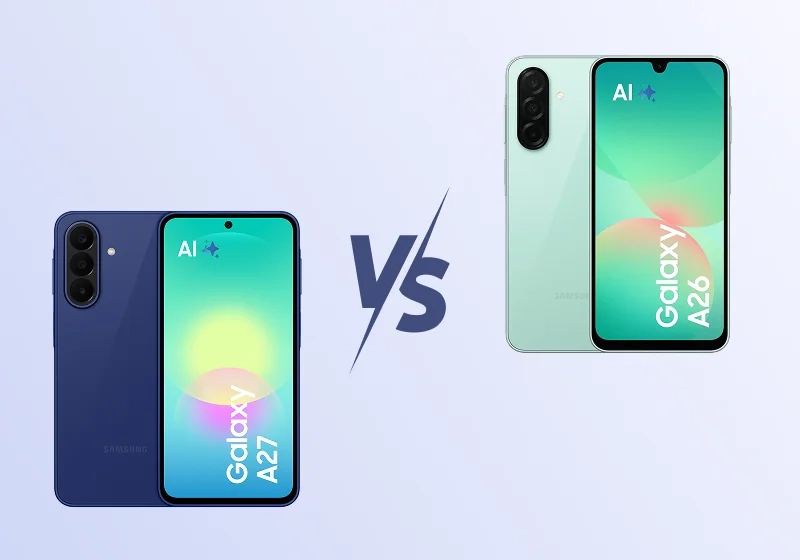 Порівняння Samsung Galaxy A27 та Galaxy A26 — основні відмінності та порівняння поколінь - samsungshop.com.ua