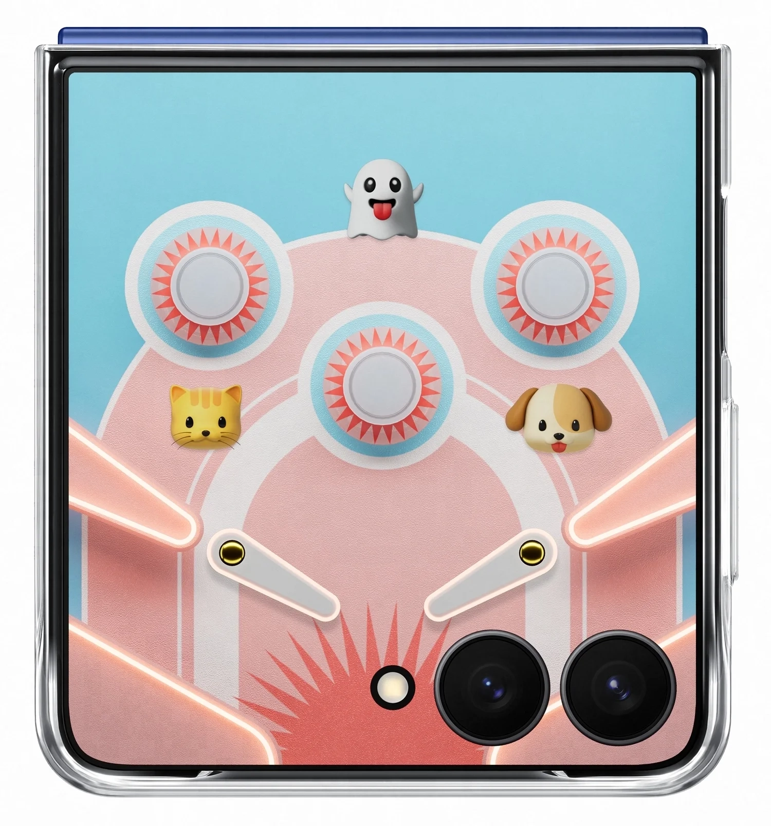 Чохол для Samsung Flip 7 (F766) Flipsuit Case Transparency (EF-ZF766CTEGUA) Samsung - Фото 1