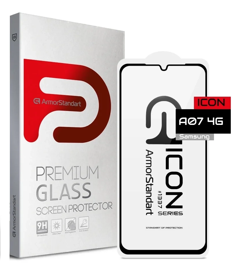Захисне скло до моб.Samsung A07 (A076) Icon Black (ARM86508) ArmorStandart - Фото 1