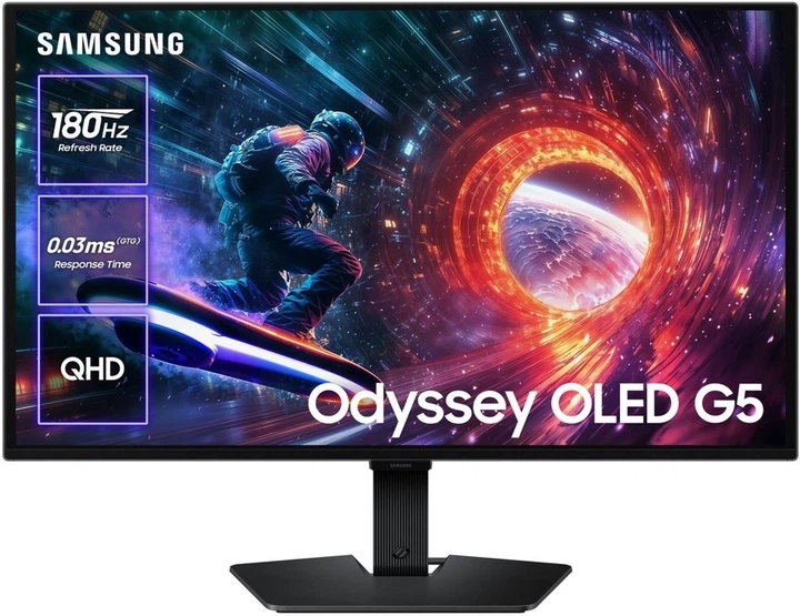 Монитор 27" Samsung Odyssey OLED G5 LS27FG502SIXUA - Фото 1 Монитор 27" Samsung Odyssey OLED G5 LS27FG502SIXUA - Фото 1