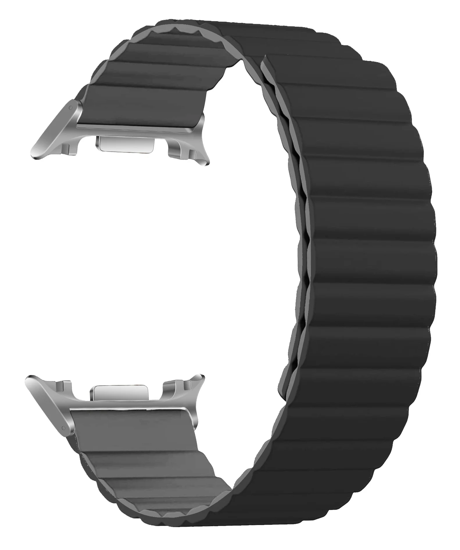 Ремінець для Samsung Watch 9/8/8 Classic MagLink Black Grey (silver connector) (ARM89077) ArmorStandart Ремінець для Samsung Watch 9/8/8 Classic MagLink Black Grey (silver connector) (ARM89077) ArmorStandart - samsungshop.com.ua