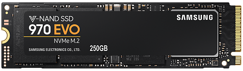 SSD накопитель Samsung 970 EVO 250GB M.2 PCIe 3.0 4x (MZ-V7E250BW) - samsungshop.com.ua
