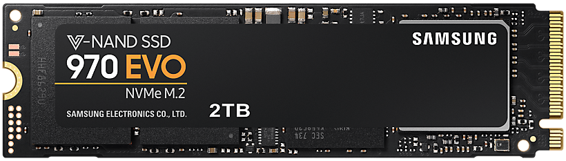 Твердотілий накопичувач SSD M.2 Samsung 2TB 970 EVO NVMe PCIe 3.0 4x 2280 V-NAND 3-bit MLC - фото 1 - samsungshop.com.ua