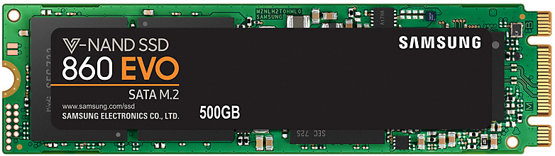 SSD накопичувач Samsung 860 EVO 500GB M.2 SATAIII (MZ-N6E500BW) - фото 1 - samsungshop.com.ua