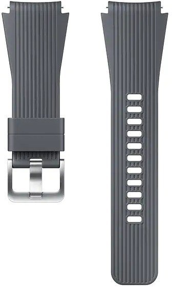 Ремешок Samsung Galaxy Watch 46mm Silicone Band Grey ET-YSU80MJEGRU - фото 1 - samsungshop.com.ua