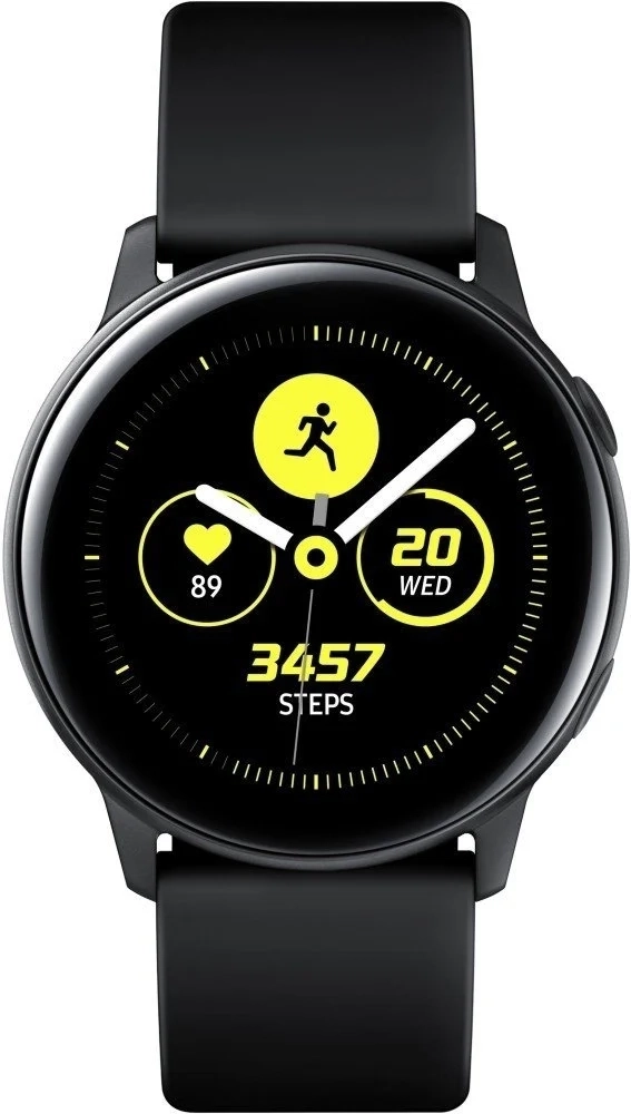 Мобільний пристрій Samsung Galaxy Watch Active Black - фото 1 - samsungshop.com.ua