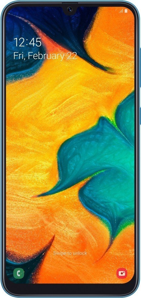 Смартфон Samsung Galaxy A30 3/32GB SM-A305F Blue - фото 1 - samsungshop.com.ua