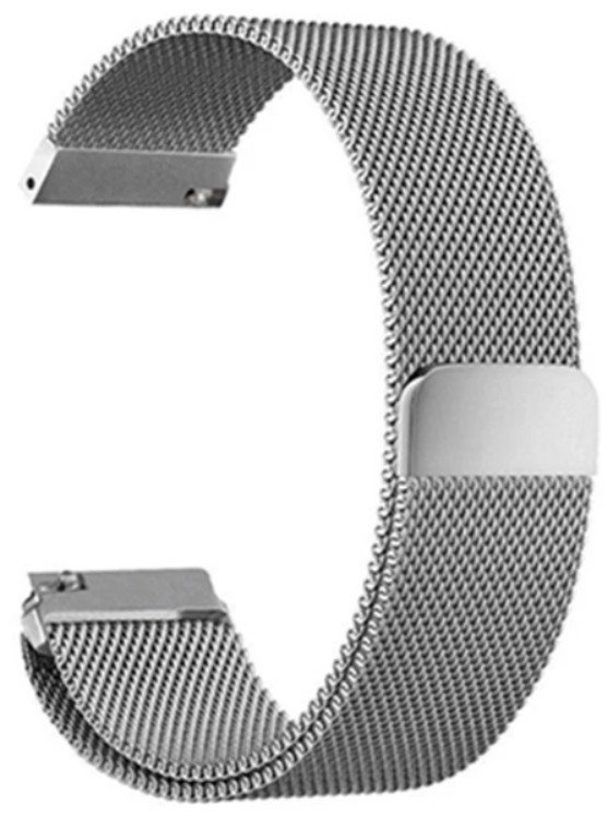 Ремешок Intaleo Milanese Silver 1283126494284 для Samsung Galaxy Watch 20 mm - фото 1 - samsungshop.com.ua