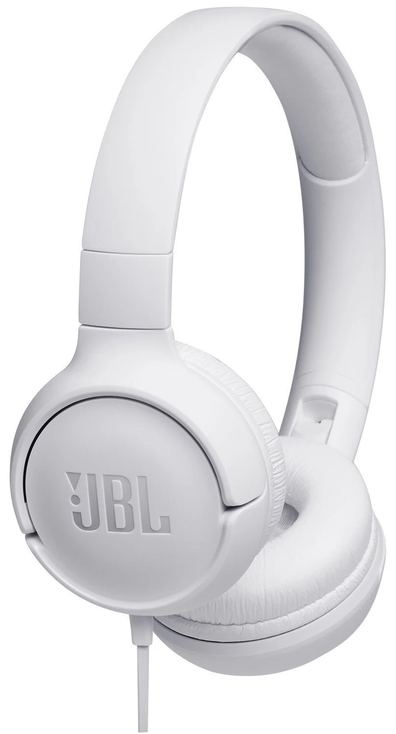 Дротові навушники JBL Tune 500 White (JBLT500WHT) - фото 1 - samsungshop.com.ua