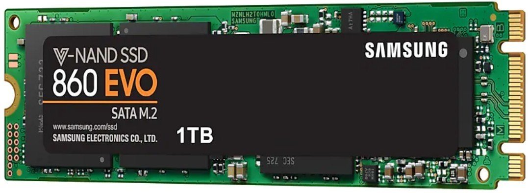 SSD накопитель Samsung 860 EVO 1TB M.2 SATA V-NAND 3bit MLC (MZ-N6E1T0BW) - samsungshop.com.ua