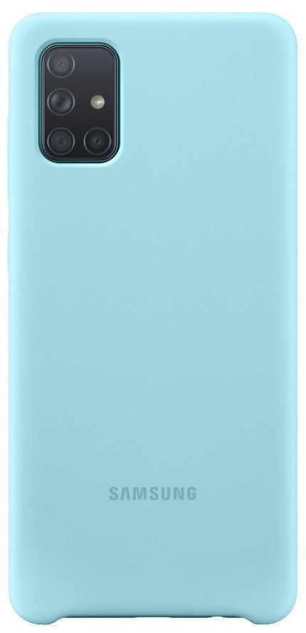 Чохол SAMSUNG Silicone Cover Blue для Samsung A715 - фото 1 - samsungshop.com.ua