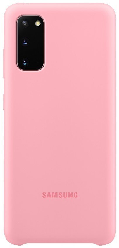 Чохол Samsung Silicone Cover Pink для Samsung S20 G980 - фото 1 - samsungshop.com.ua