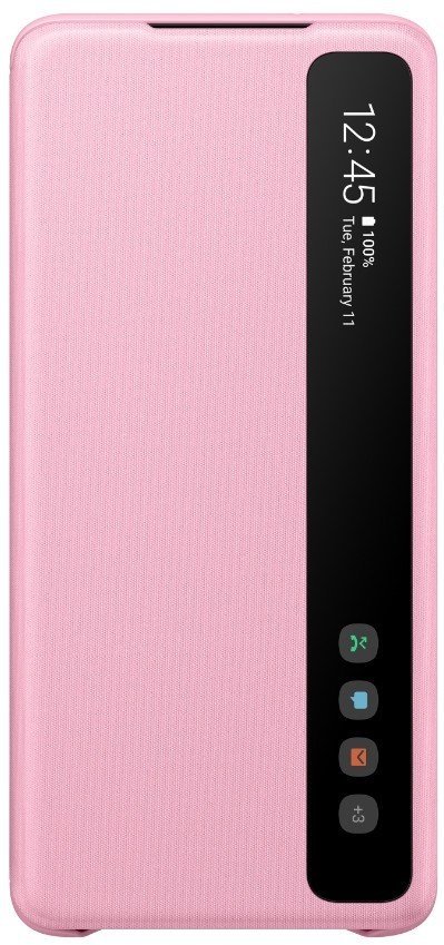 Чохол Samsung Clear View Cover Pink для Samsung S20+ G985 - samsungshop.com.ua