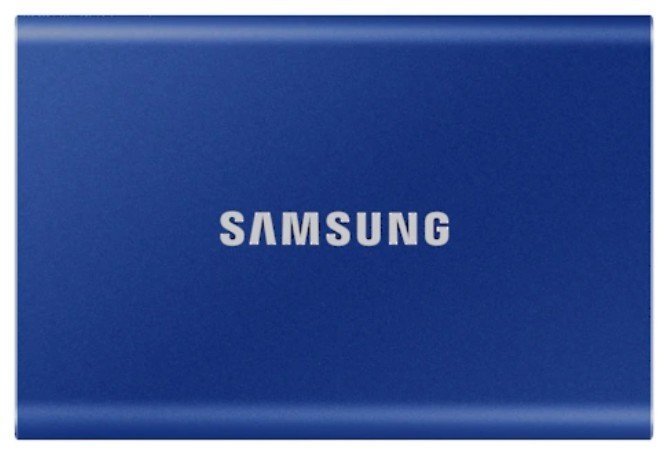 Портативный SSD 500GB USB 3.2 Gen 2 Samsung T7 Indigo Blue (MU-PC500H/WW) - samsungshop.com.ua