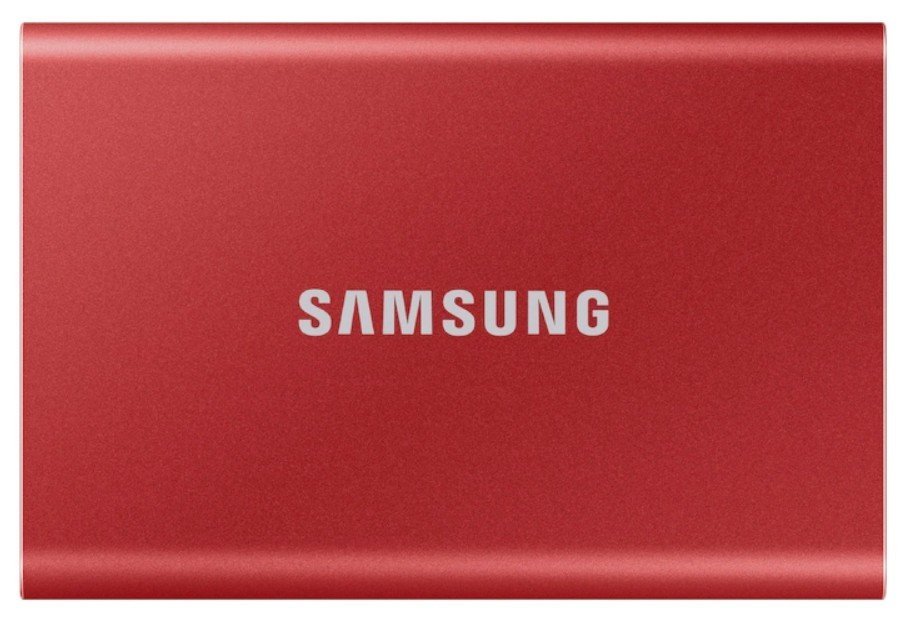 Портативный SSD Samsung T7 2TB USB 3.2 Gen 2 Red (MU-PC2T0R/WW) - samsungshop.com.ua