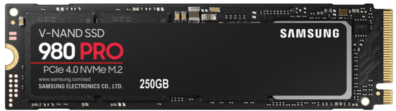 Твердотілий накопичувач SSD SAMSUNG 980 PRO 250GB NVMe M.2 MLC (MZ-V8P250BW) - samsungshop.com.ua