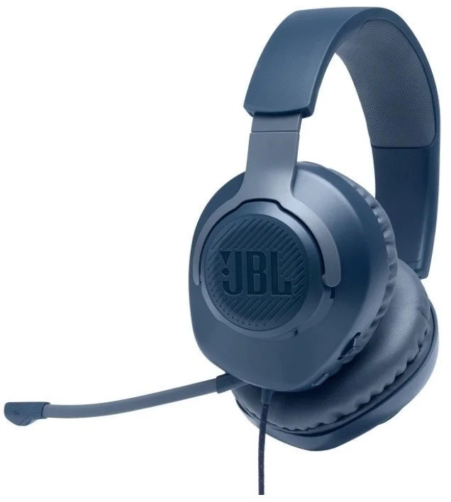 Дротові навушники JBL Quantum 100 Blue (JBLQUANTUM100BLU) - фото 1 - samsungshop.com.ua