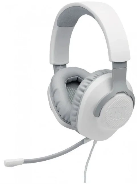 Дротові навушники JBL Quantum 100 White (JBLQUANTUM100WHT) - фото 1 - samsungshop.com.ua
