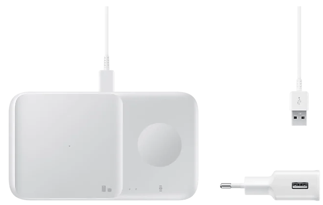 Беспроводное зарядное устройство SAMSUNG Wireless Charger Duo 9W White (EP-P4300TWRGRU) - samsungshop.com.ua