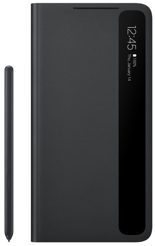 Чохол Samsung Clear View Cover with S Pen Black (EF-ZG99PCBEGRU) для Samsung S21 Ultra G998 - фото 1 - samsungshop.com.ua