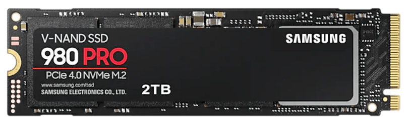 Твердотельный накопитель SSD Samsung M.2 NVMe PCIe 4.0 4x 2TB 980 PRO (MZ-V8P2T0BW) - samsungshop.com.ua
