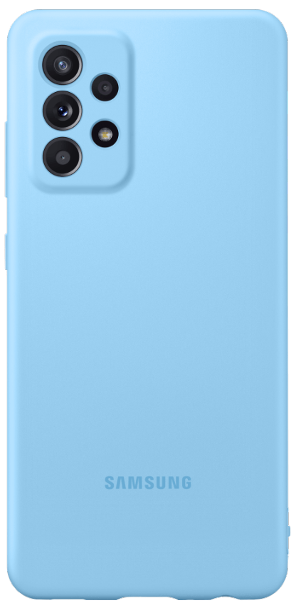 Чохол Samsung Silicone Cover Blue (EF-PA525TLEGRU) для Samsung A52 - фото 1 - samsungshop.com.ua