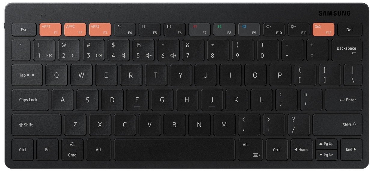 Бездротова клавіатура Samsung Smart Keyboard Trio 500 Black (EJ-B3400BBRGRU) - фото 1 - samsungshop.com.ua