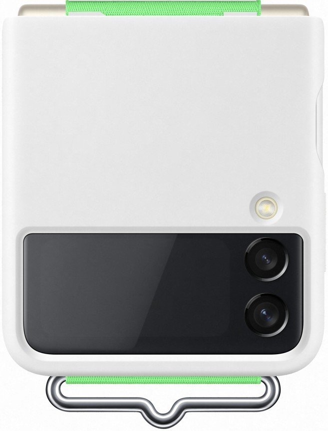Чохол Samsung Silicone Cover with Strap White (EF-GF711TWEGRU) для Samsung Flip 3 (F711) - samsungshop.com.ua