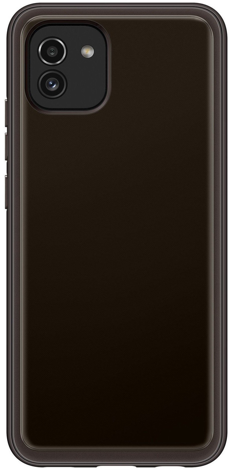 Чехол Samsung Soft Clear Cover Black (EF-QA035TBEGRU) для Samsung A03 (A035) - фото 1 - samsungshop.com.ua