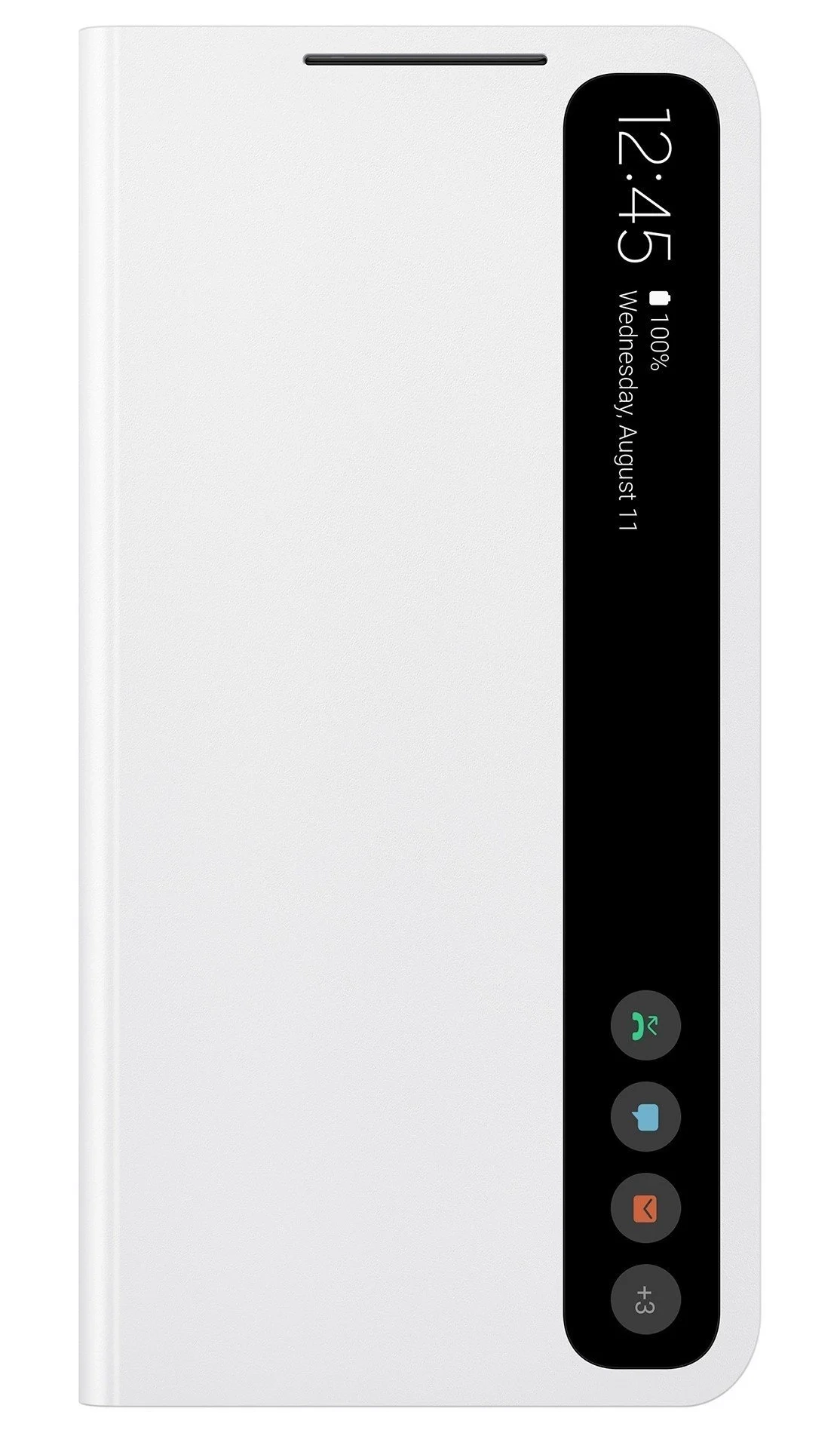 Чехол Samsung Smart Clear View Cover White (EF-ZG990CWEGRU) для Samsung S21 FE (G990) - Фото 1