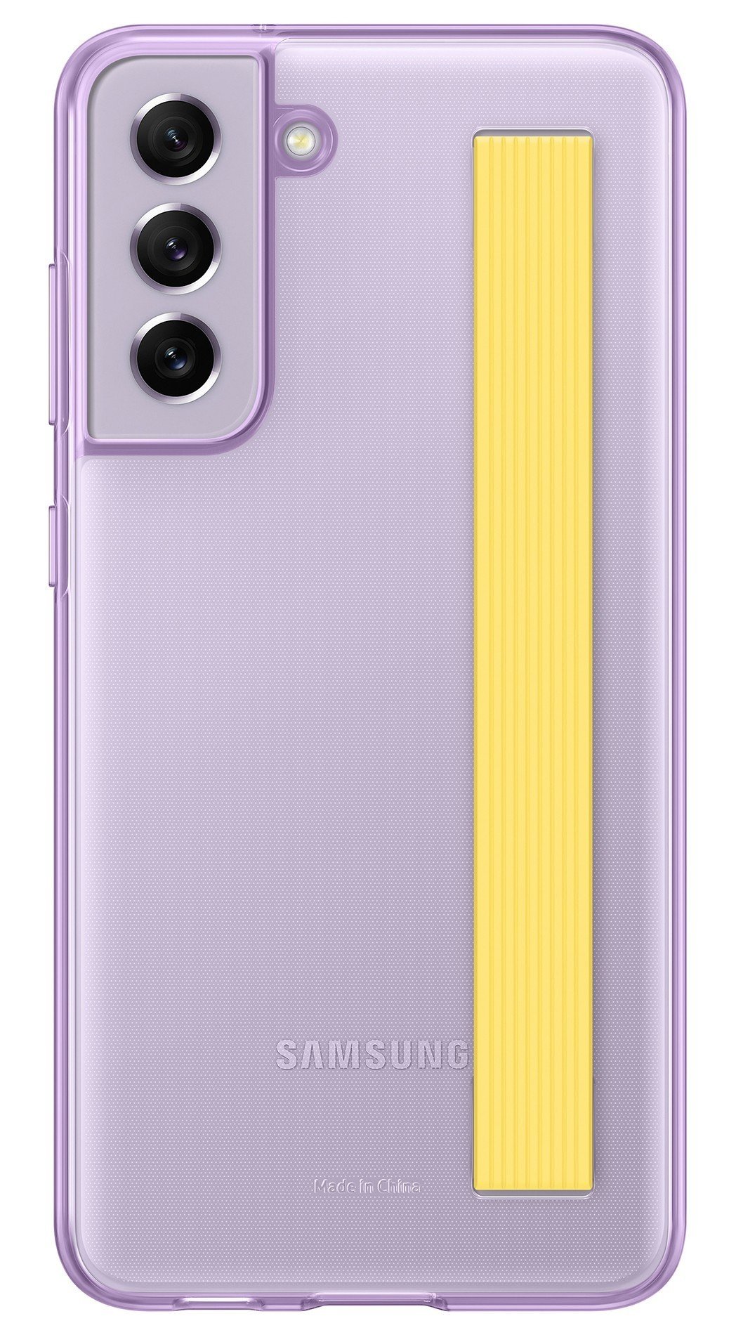 Чохол Samsung Clear Strap Cover Lavender (EF-XG990CVEGRU) для Samsung S21 FE (G990) - фото 1 - samsungshop.com.ua