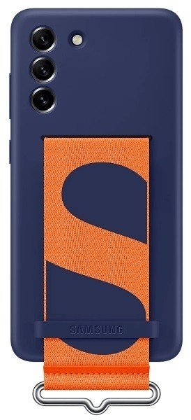 Чохол Samsung Silicone with Strap Cover Navy (EF-GG990TNEGRU) для Samsung S21 FE (G990) - samsungshop.com.ua