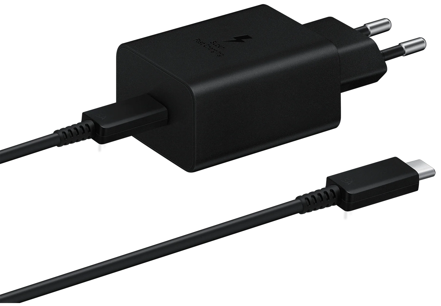 Мережевий З/П 45W Compact Power Adapter (w C to C Cable) Black (EP-T4510XBEGRU) Samsung - фото 1 - samsungshop.com.ua