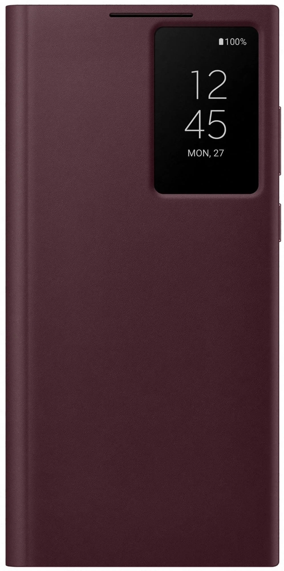 Чехол Samsung Smart Clear View Cover Burgundy (EF-ZS908CEEGRU) для Samsung S22 Ultra (S908) - Фото 1