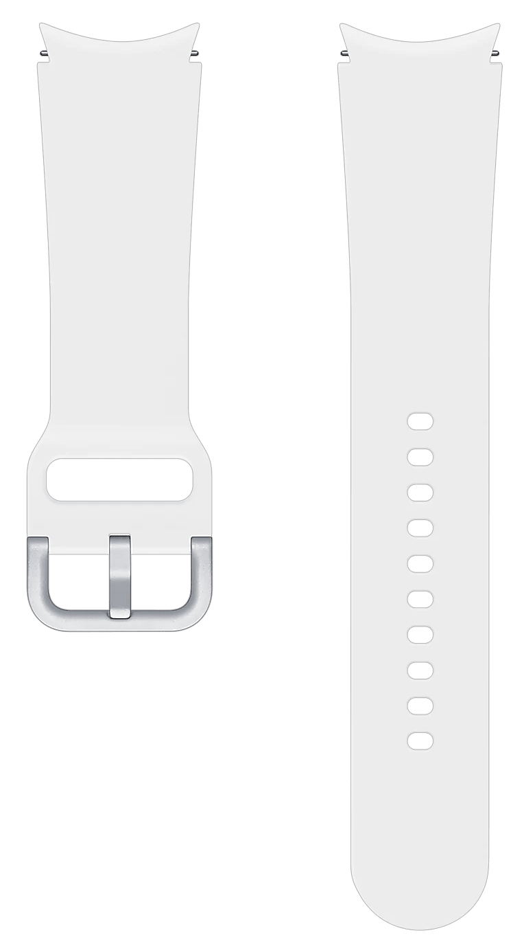 Ремешок Samsung Sport Band (20mm, M/L) White (ET-SFR87LWEGRU) до Samsung Galaxy Watch 4 - samsungshop.com.ua