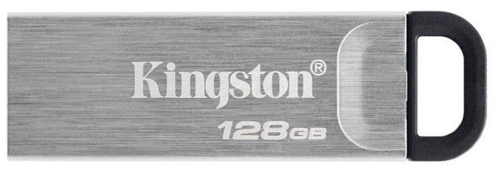 Флэш-накопитель KINGSTON DataTraveler Kyson 128GB USB 3.2 Silver DTKN/128GB - фото 1 - samsungshop.com.ua