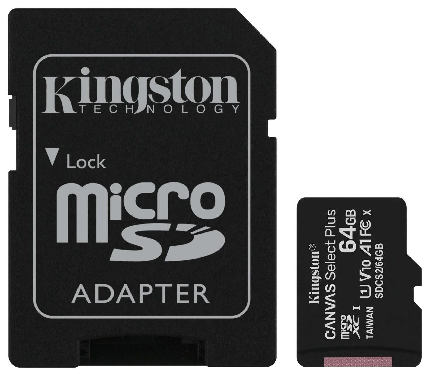 Карта памяти KINGSTON Canvas Select Plus 10 0R A1 C10 C SDCS2/64GB 64GB microSDXC - Фото 1 Карта памяти KINGSTON Canvas Select Plus 10 0R A1 C10 C SDCS2/64GB 64GB microSDXC - Фото 1