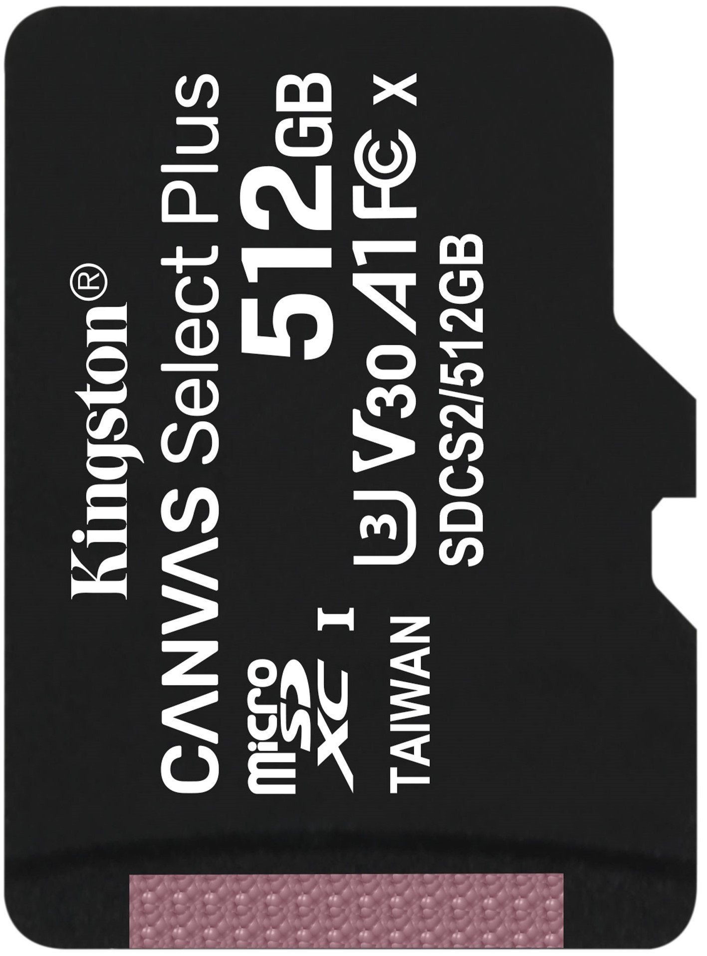 Карта памяти KINGSTON Canvas Select Plus 1 00R A1 C10 w/o Adapter (SDCS2/512GBSP) 512GB microSDXC - samsungshop.com.ua