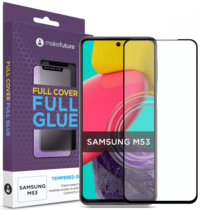 Защитное стекло MakeFuture FCFG (MGF-SM53) для Samsung M53 (M536) - фото 1 - samsungshop.com.ua