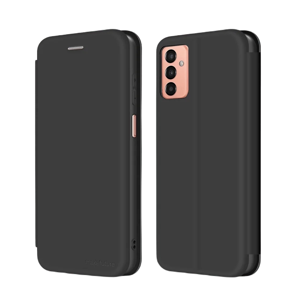 Чехол MakeFuture Flip (Soft-Touch PU) Black (MCP-SM13BK) для Samsung M13 - Фото 1 Чехол MakeFuture Flip (Soft-Touch PU) Black (MCP-SM13BK) для Samsung M13 - Фото 1