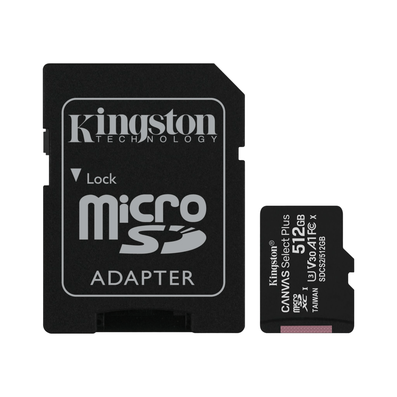 Карта пам'яті KINGSTON Canvas Select Plus 100R A1 C10 512GB microSDXC (SDCS2/512GB) - samsungshop.com.ua