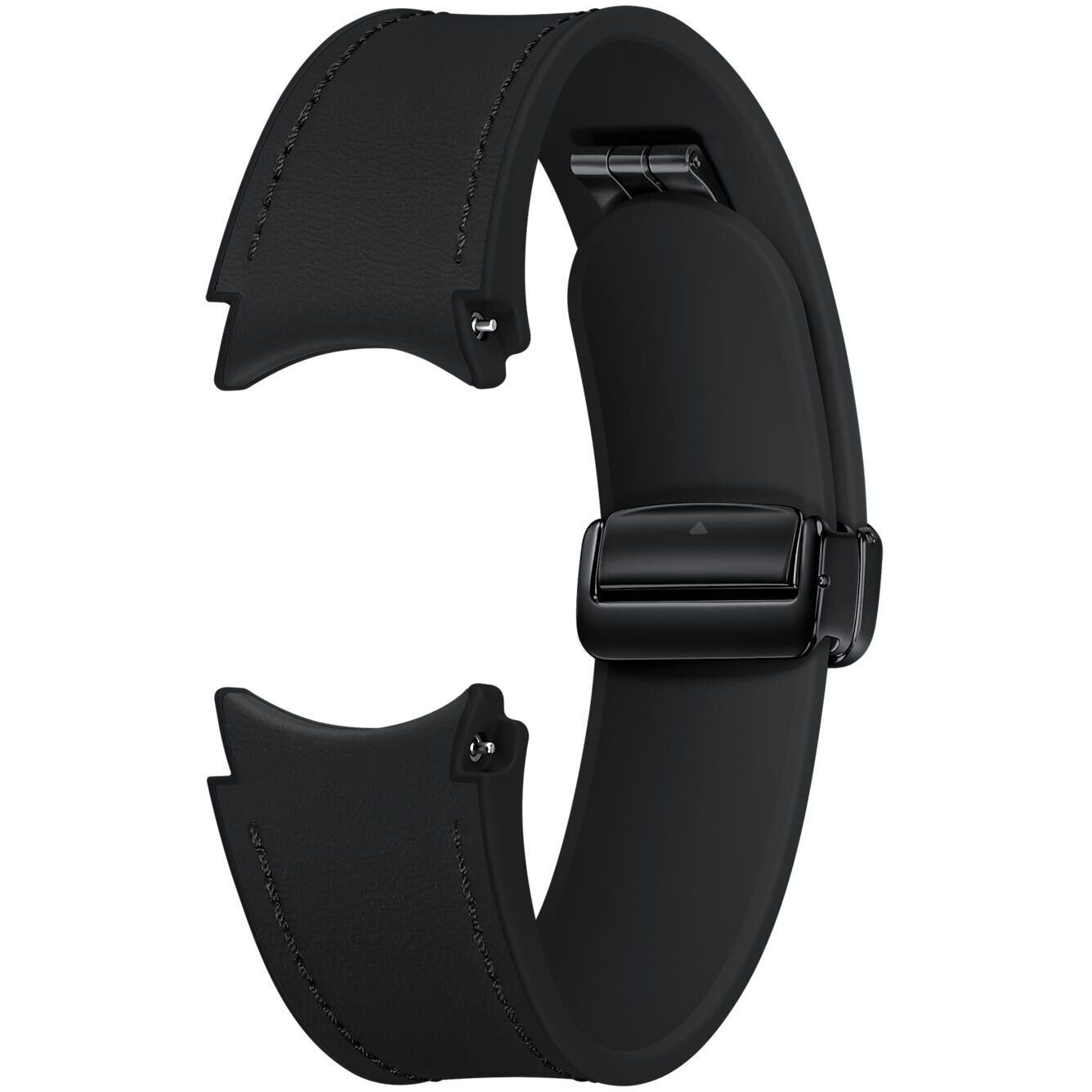 Ремінець до Samsung Galaxy Watch 6 D-Buckle Hybrid Leather Band (M/L) Black (ET-SHR94LBEGEU) Samsung - фото 1 - samsungshop.com.ua