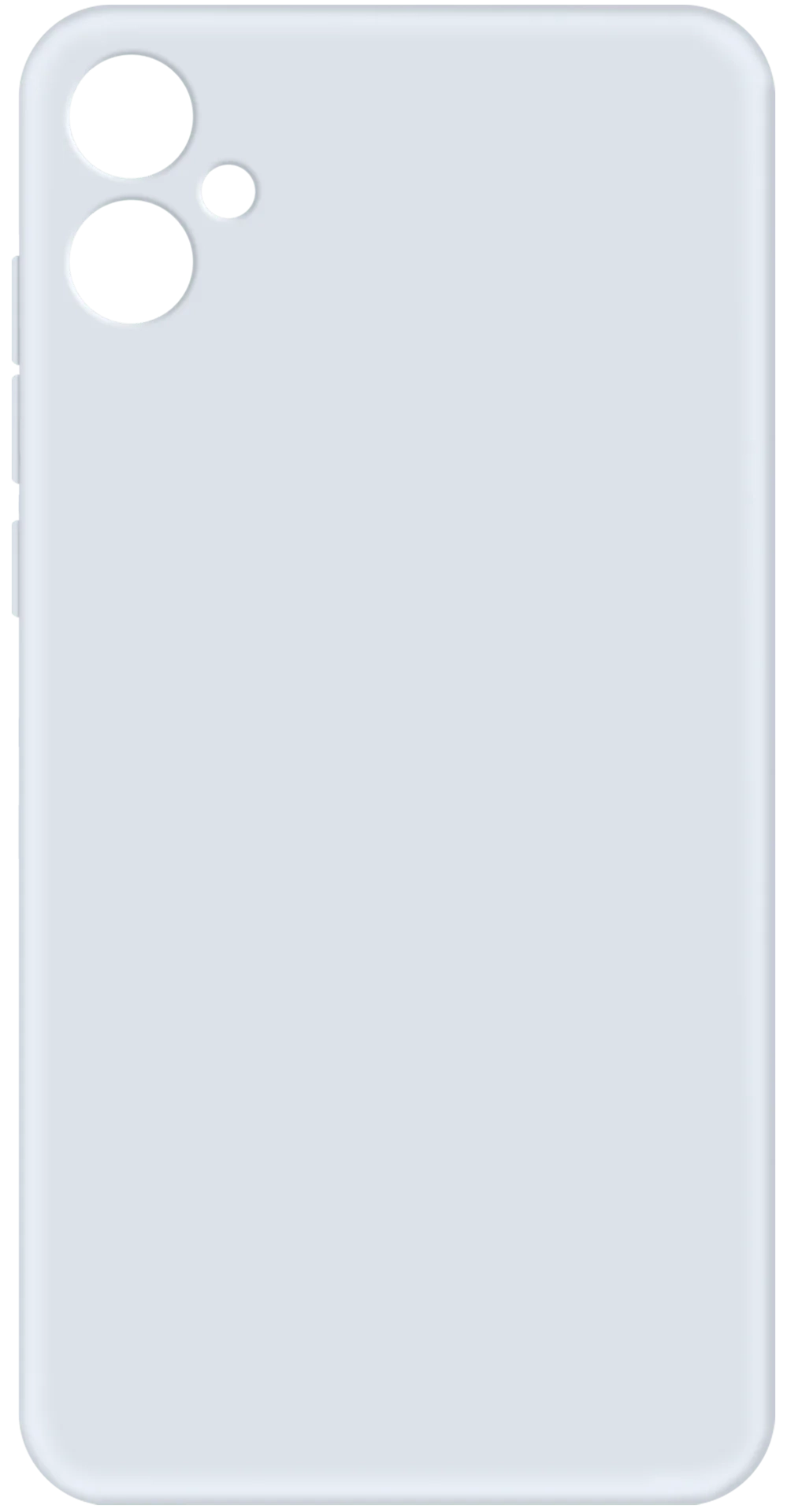 Чехол для Samsung A05 (A055) Silicone Silver (MCL-SA05BK) MakeFuture - Фото 1