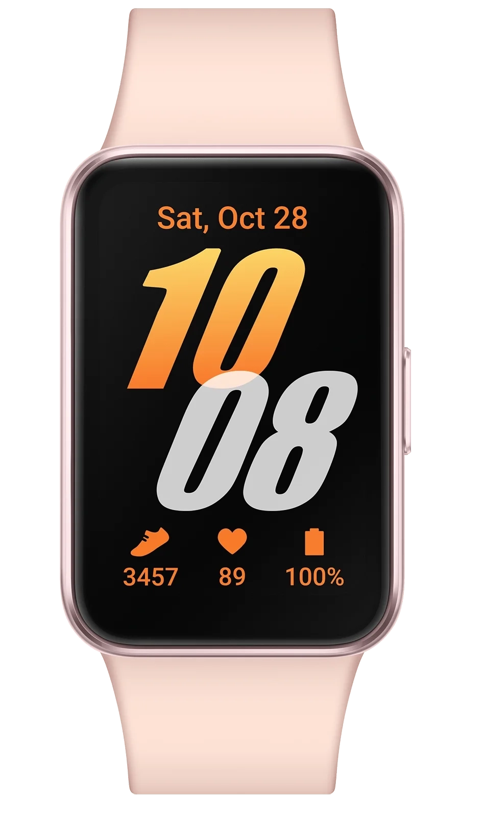 Смарт-часы, фитнес-браслет Samsung Galaxy Fit3 Pink Gold (SM-R390NIDASEK) - фото 1 - samsungshop.com.ua