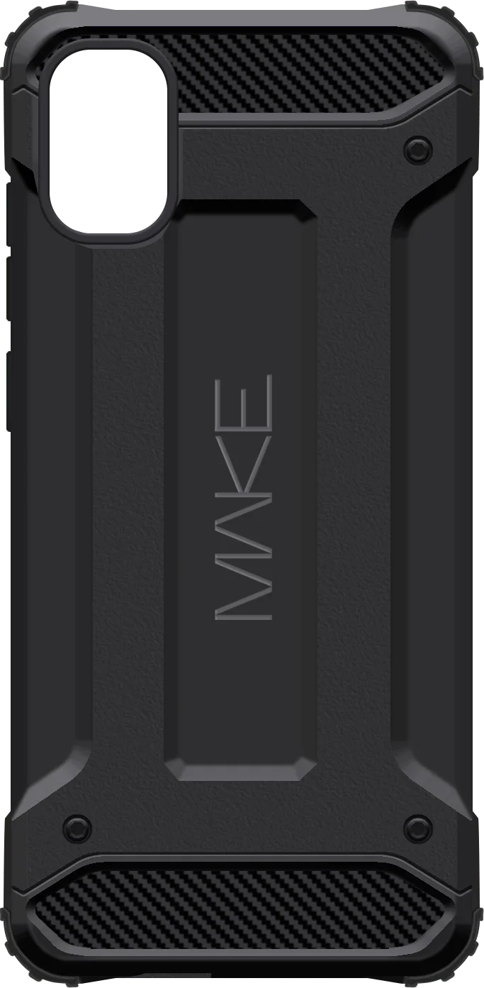 Чохол для Samsung A05 (A055) Panzer Black (MCN-SA05BK) MAKE - Фото 1