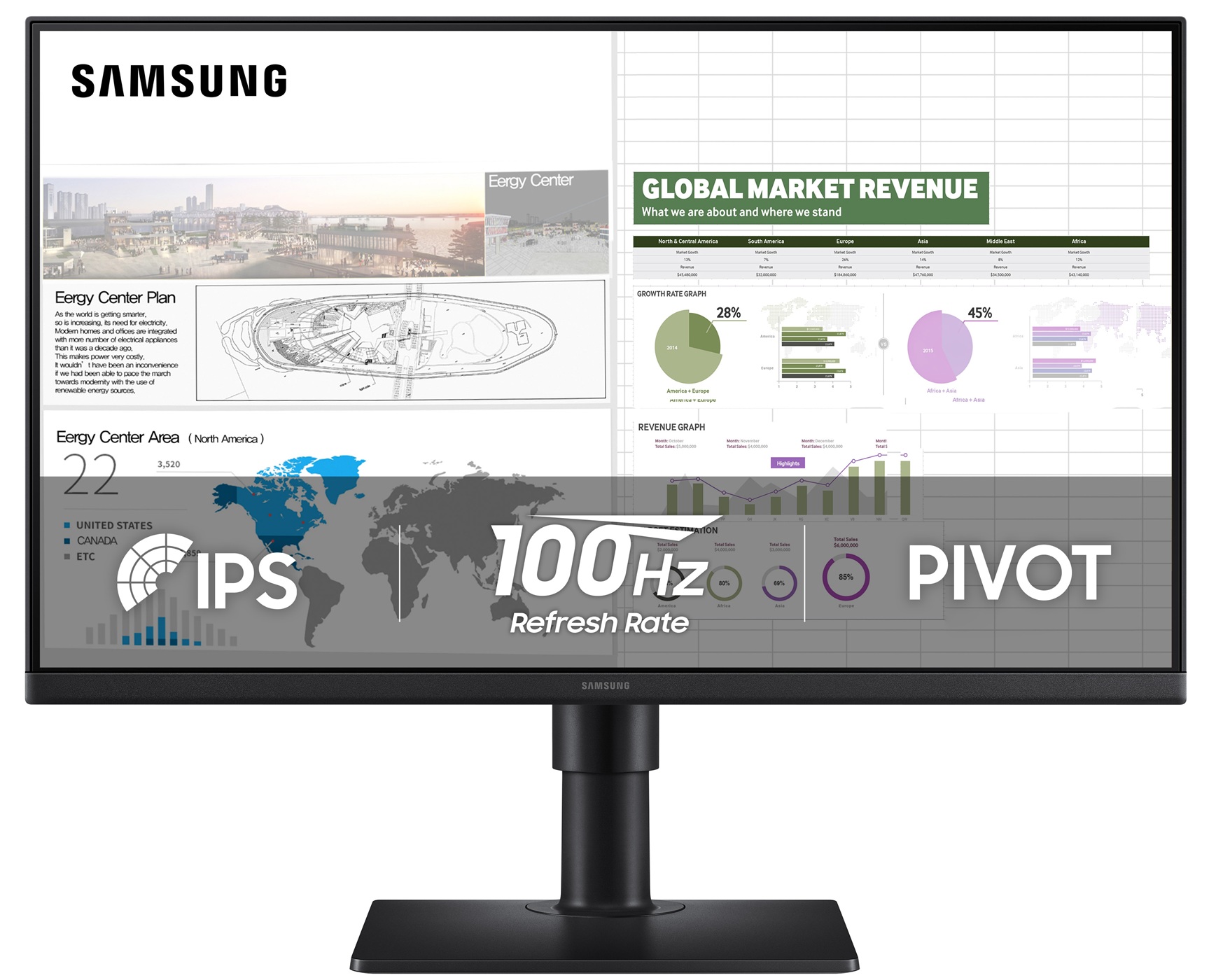 Монитор 24" Samsung S24D400 LS24D400GAIXCI - Фото 1