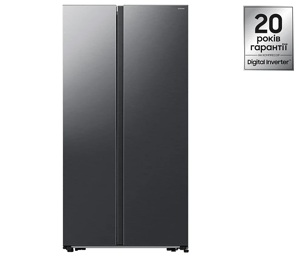Холодильник Samsung Side-by-side RS57DG400EB4UA з технологією AI - Фото 1