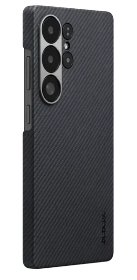 Чохол для Samsung S25 Ultra (S938) Ultra-Slim Case Classic Twill 600D Black/Grey (KS2501U) Pitaka - Фото 1